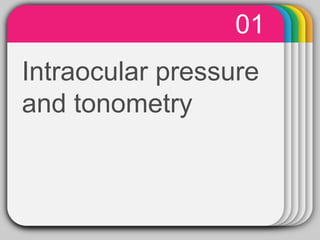 WINTERTemplateIntraocular pressure
and tonometry
01
 