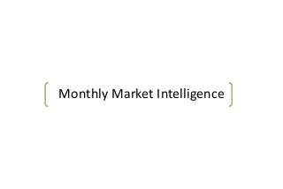 Monthly Market Intelligence

 