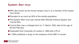 EBV connection to adenotonsillar hypetrophy PPT