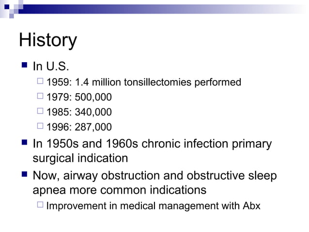 Tonsillectomy Slides 050427 Ppt
