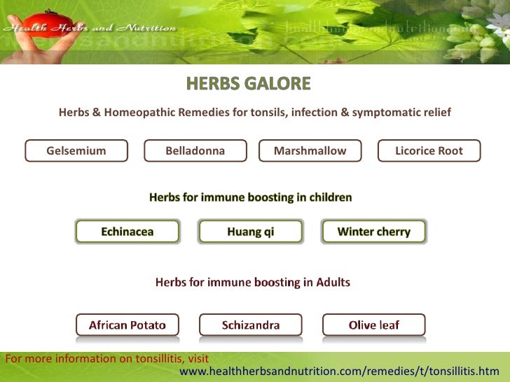 Herbal solutions to cure Tonsilitis