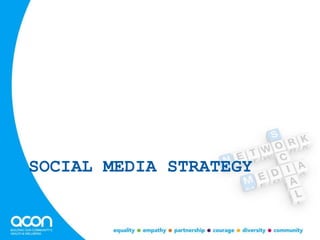 SOCIAL MEDIA STRATEGY
 