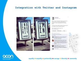 Integration with Twitter and Instagram
 