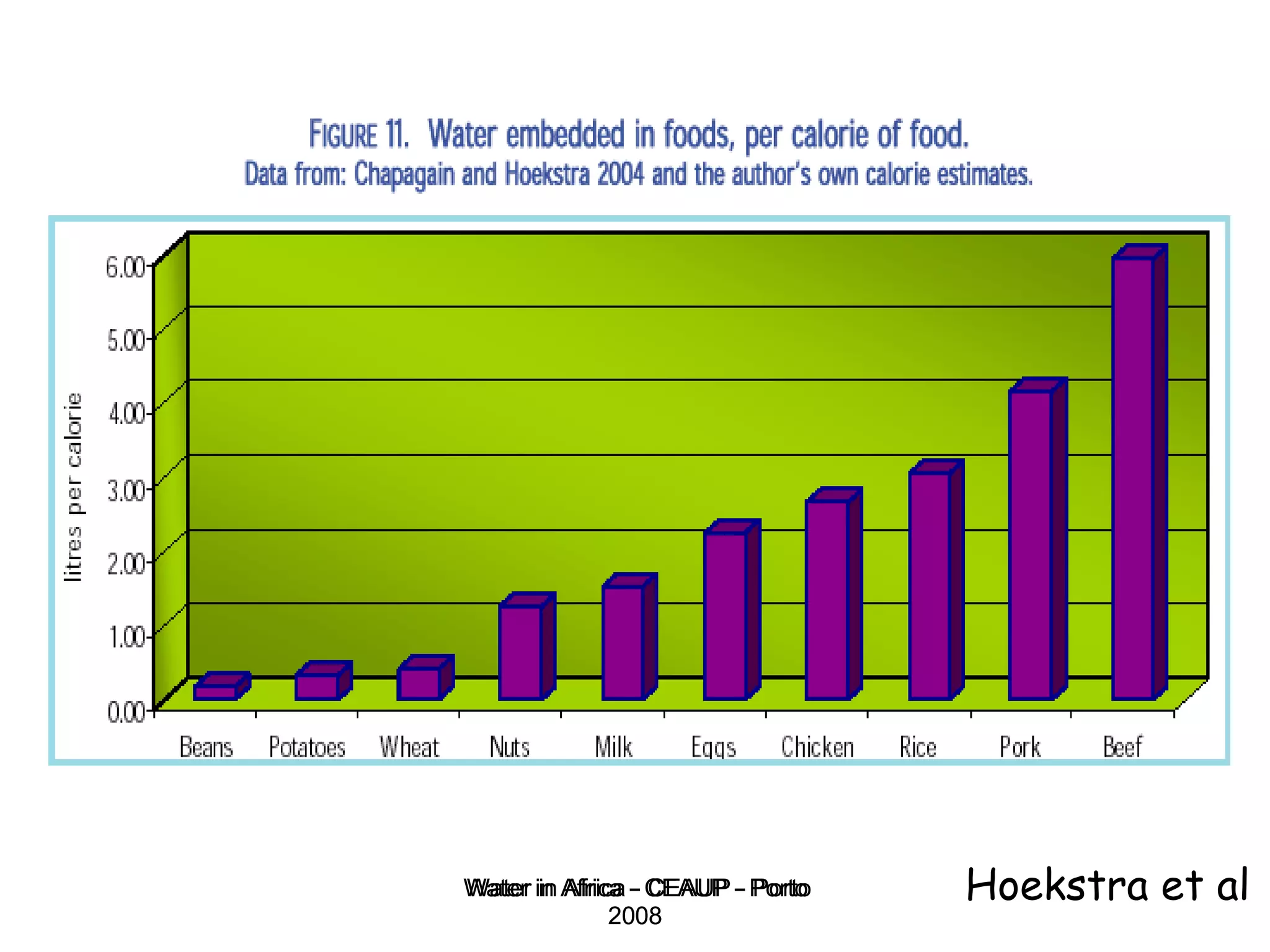Water in Africa - CEAUP - Porto 2008 Hoekstra et al 