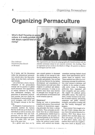 Organizing Permaculture by Tony Andersen