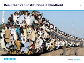 Resultaat van institutionele blindheid 