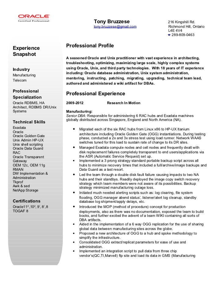 senior architect resume