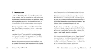 Ir de compras                                                  y escribe sus nombres en las líneas que irradian del centro.

Los Mapas MentalesB pueden ser d e mucha ayuda cuando          Estas personas representan los conceptos clave d e este
vas de compras, dado que garantizan que no te olvides nada     Mapa MentalBques e irá enriqueciendo con la descripción
racionalizando el proceso de compra. Son también un poten-     d e cada uno de tus destinatarios,sus aficiones,sus gustos y
te estimulante para tu cerebro forzándole a dar lo mejor de    aversiones. Estos datos te permitirán decidir con mayor faci-
sí, recordándote en cada momento lo que deseas comprar.        lidad los regalos más apropiados para cada uno.

¡Bastaya de papelitos sueltos -donde ibas apuntando de         Puedes utilizar también los Mapas MentalesB para elegir el
mala manera la lista d e la compra-que tan a menudo per-       trayecto más rápido para llegar a las mejores tiendas o para
días!                                                          decidir cuál es el lugar más apropiado para comprar cada
                                                               regalo. Usa tus Mapas MentalesBcomo guías.
Los Mapas ent tal es@ son también de mucha utilidad a la
hora de elegir los regalos más apropiados para Navidad o       Si te acostumbras a ir de compras con los Mapas MentalesB
en cualquier otra ocasión especial.                            te sorprenderás por tu rapidez y eficiencia,olvidando para
                                                               siempre los temores y las prisas d e las malas adquisiciones.
Primero,dibuja la imagen central que simbolice la idea de ir   iA partir de ahora nunca volverás dos veces a la misma tien-
de compras. Luego piensa en los destinatarios de tus compras   da por haberte olvidado comprar alguna cosa!


Cómo crear Mapas MentalesB                                           Cómo alcanzar el éxito personal con los Mapas MentalesB   87
 