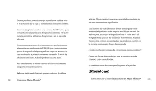 sólo un 50 por ciento d e nuestras capacidades mentales, tie-
      En otras palabras,tanto tú como yo, aprendmos a utilizar sólo
                                                                          ne otro inconveniente significativo.
      el 50 por ciento de la caja de herramientas de nuestro cerebro.

                                                                          Los alumnos de todo el mundo deben utilizar para tomar
      Es como si te pidiera realizar una carrera de 100 metros para
                                                                          apuntes bolígrafos de color negro o azul. En mi escuela fue
      evaluar tu eficiencia física en dos pruebas distintas. En la pri-
                                                                          incluso peor, dado que sólo podía utilizar el color azul y el
      mera te permitiría utilizar las dos piernas y en la segunda
                                                                          bolígrafo tenía que ser de una marca determinada. Si utilizá-
      sólo una.
                                                                          bamos otros colores nos castigaban haciéndonos escribir en
                                                                          la pizarra montones de frases de enmienda.
      Como consecuencia, en la primera carrera probablemente
      alcanzarías un rendimiento del 90-100 por ciento, mientras
                                                                          ¿Cuáles son las desventajas de este enfoque monocromático?
      que en la segunda ni siquiera podrías empezar a correr, te
      caerías al suelo al primer centímetro recorrido. ni nivel de
                                                                          Piensa en ello: un único color es para tu cerebro un color
      eficiencia sería cero. Además podrías hacerte daño.
                                                                          mono (individual) tono.
      Pasa exactamente lo mismo cuando utilizarnos solamente
                                                                          Al combinar estos dos conceptos llegamos a la palabra:
      una parte de nuestro cerebro.


      La forma tradicional de tomar apuntes, además de utilizar

                                                                            Cómo potenciar tu creatividad mediante los Mapas Mentalesa
104   Cómo crear Mapas Mentalesa
 