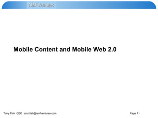 Mobile Content and Mobile Web 2.0 