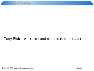 Tony Fish – who am I and what makes me… me  