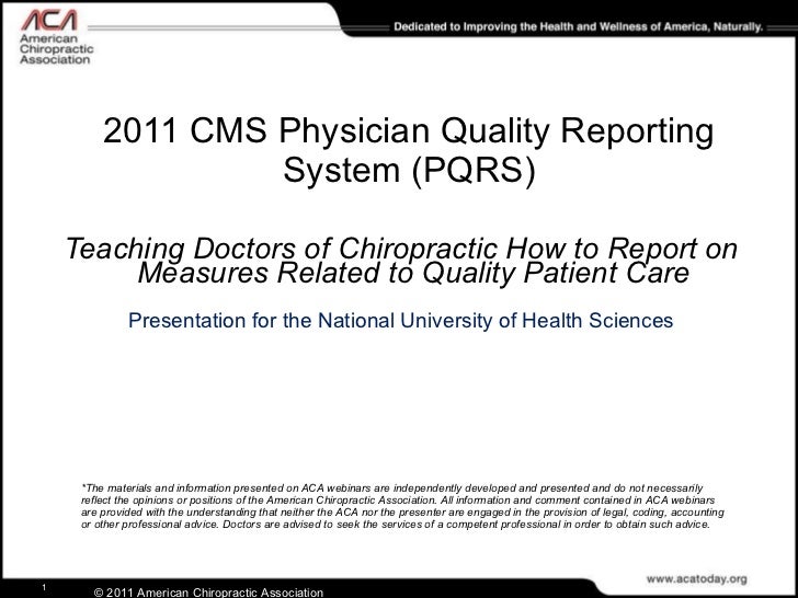 2011 CMS Physician Quality Reporting System Tony Hamm