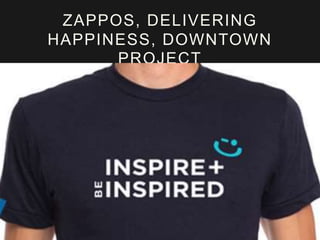 ZAPPOS, DELIVERING
HAPPINESS, DOWNTOWN
PROJECT
 