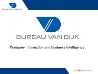 Company information and business intelligence  