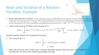 Mean and Variance of a Random
Variable| Example
►
 