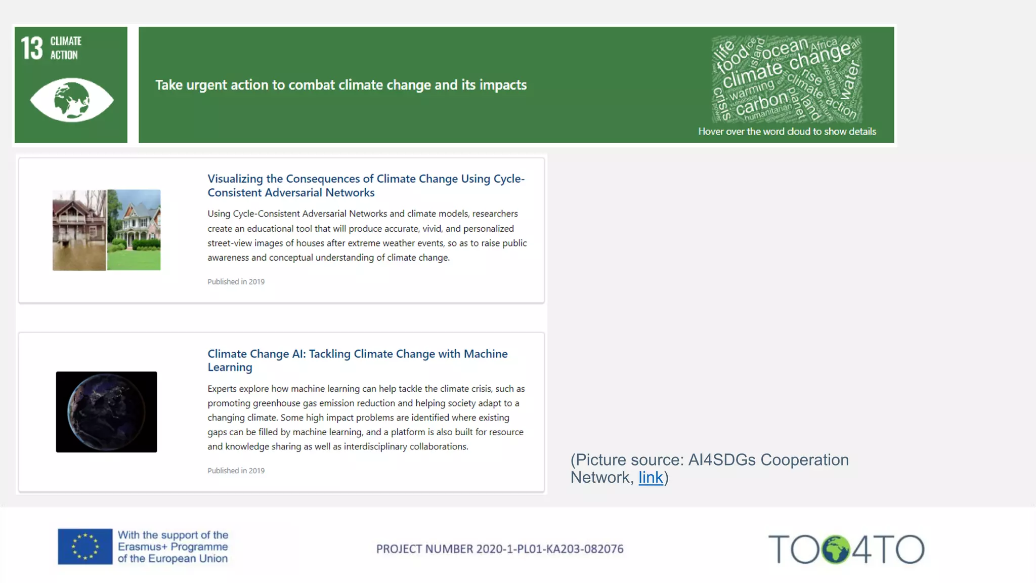 (Picture source: AI4SDGs Cooperation
Network, link)
 