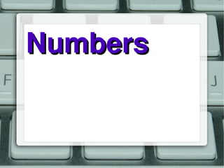 Numbers 