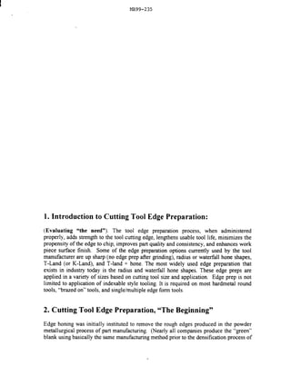 Tool edge-prep | PDF