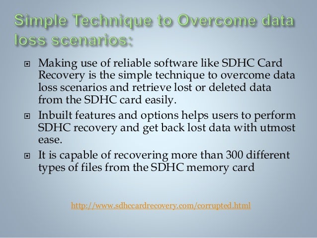 sdhc card recovery mac