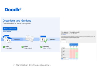  Planification d’événements onlines
 