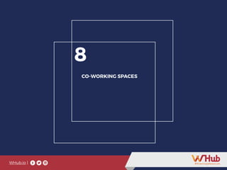 WHub.io |
8
CO-WORKING SPACES
WHub.io |
 