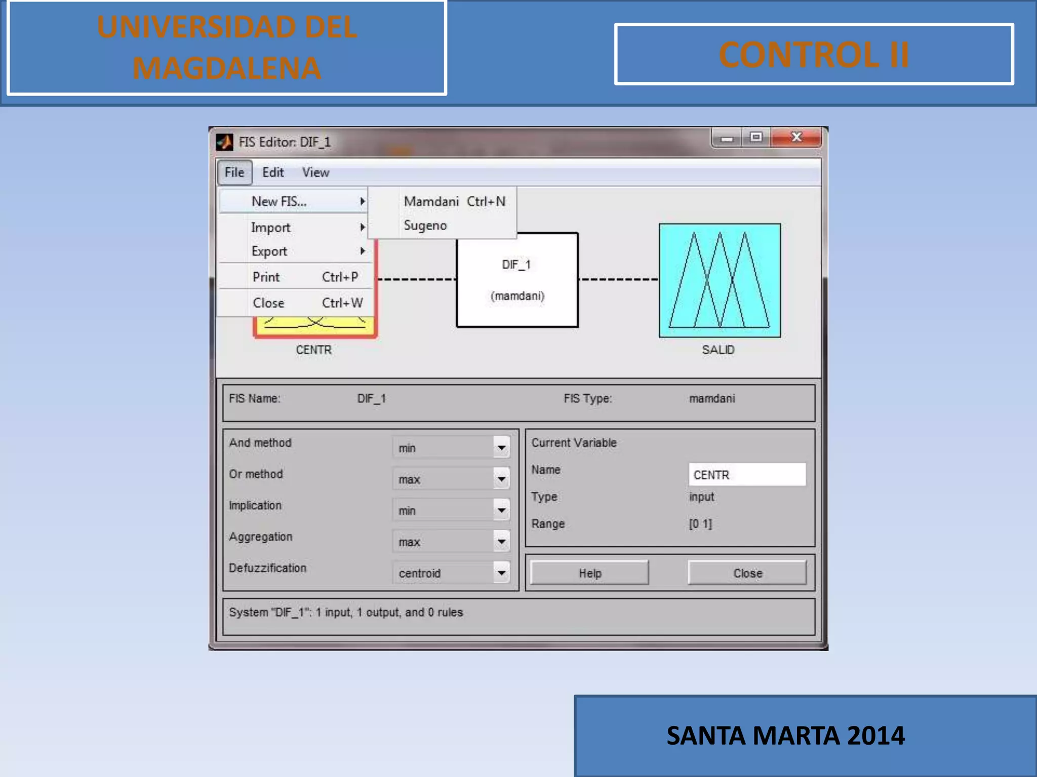 UNIVERSIDAD DEL
MAGDALENA CONTROL II
SANTA MARTA 2014
 