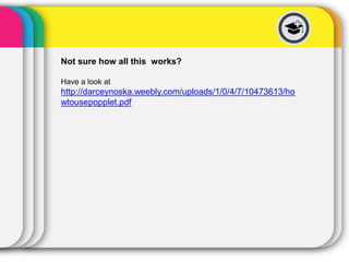 Next Step Forward
Toolbox
http://nextstepfwd.weebly.com/
Popplet
 