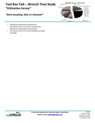 Tool Box Talk - Maintenance Wrench Time | PDF