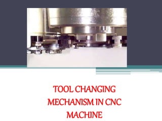 TOOL CHANGING
MECHANISM IN CNC
MACHINE
 