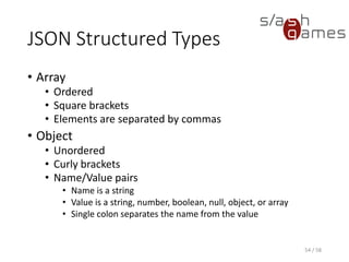 Tool Development 05 - XML Schema, INI, JSON, YAML | PDF