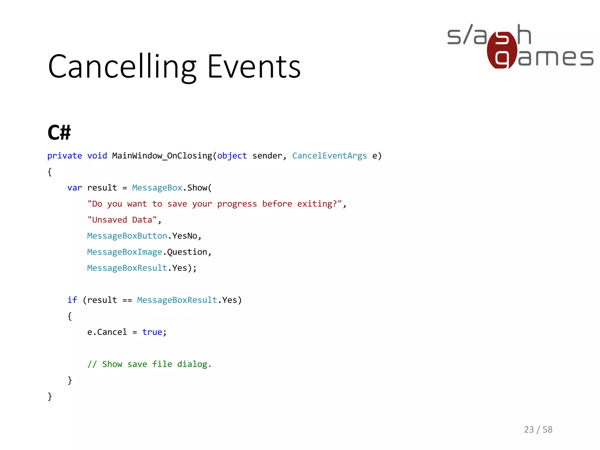 Tool Chains
• Output of one tool is used as input for another
• Photoshop -> Sprite Packer, Texture Compression
• Build Server -> Git, MSbuild, Unity, NUnit
• Visual Studio -> Post-build events
• Excel -> VBA
• Localization
• Unity Editor Scripts
23 / 58
 