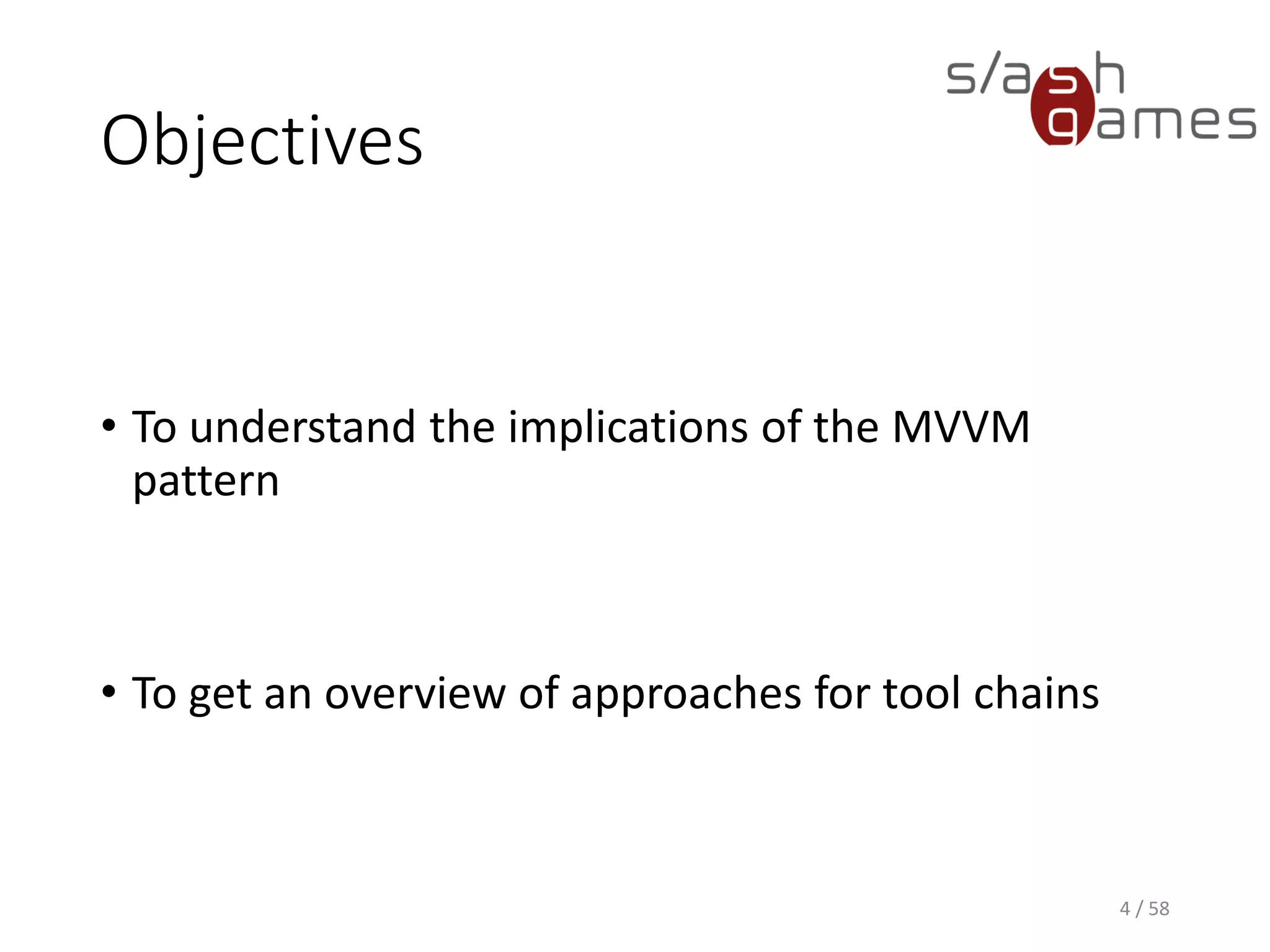 Model-View-Controller
• Architectural pattern that separates data from its
visual representation
• Model: Data, such as names, phone numbers, or health
points.
• View: Visual representation of that data, such as console
output, UI textfields or health bars.
• Controller: Layer that separates model from view,
serving as interface for any interaction with the data.
4 / 58
 