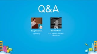 Doug Friedman

Speaker Name

@realdoug

CTO, Mavens Consulting,
@joeferraro

 