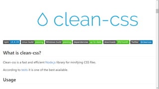 CleanCSS
 