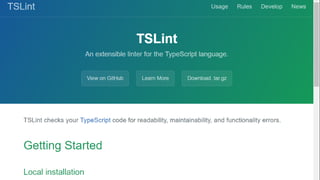 TSLint
 