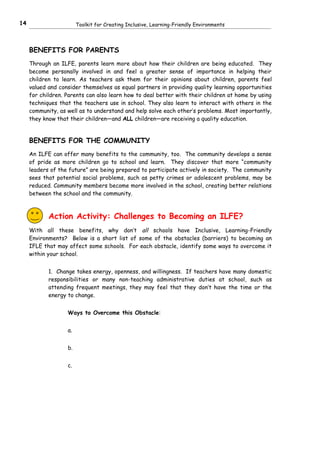 UNESCO toolkit 1:Learning-Friendly Environment(ILFE) | DOC