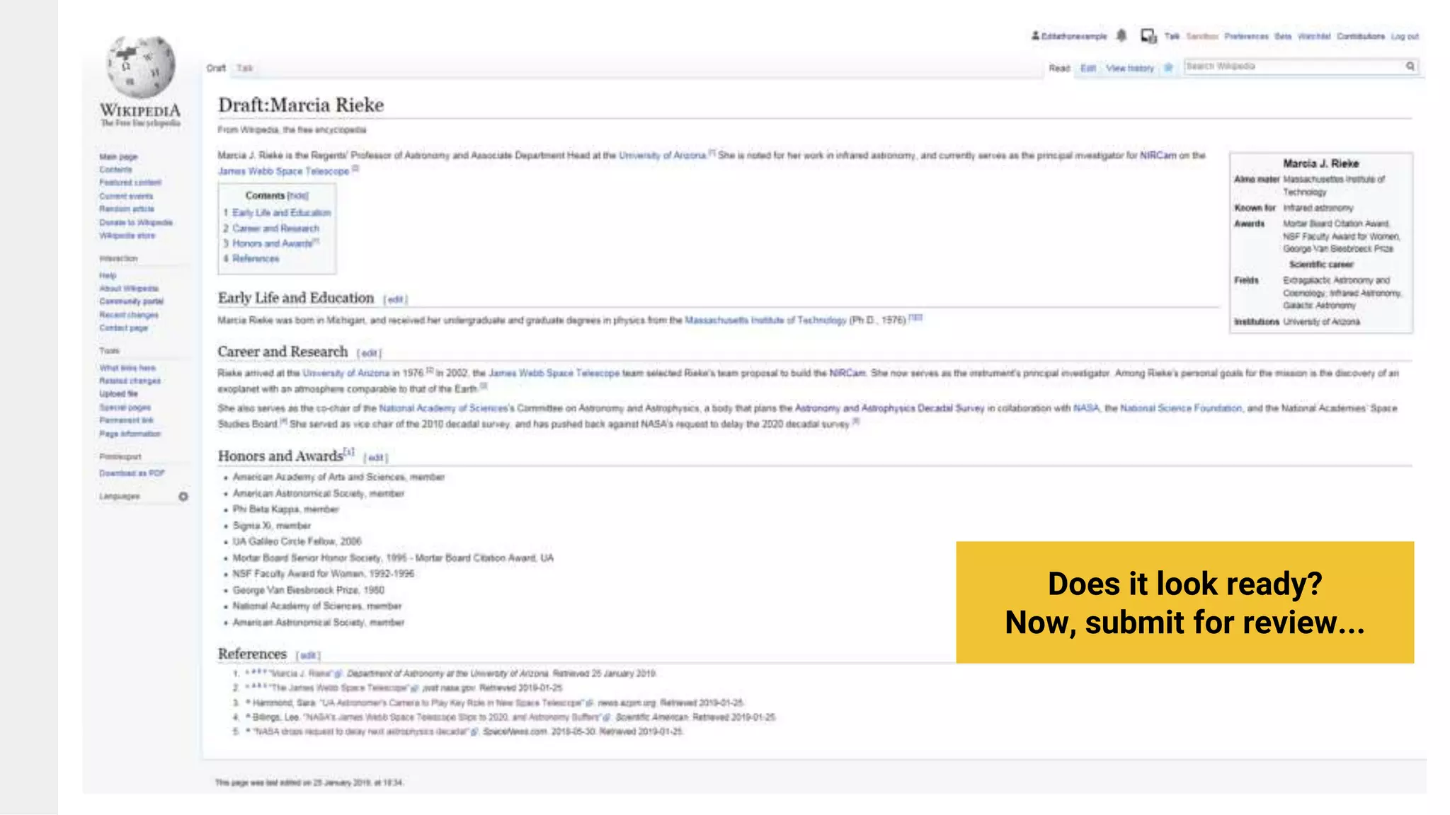 Does it look ready?
Now, submit for review...
 
