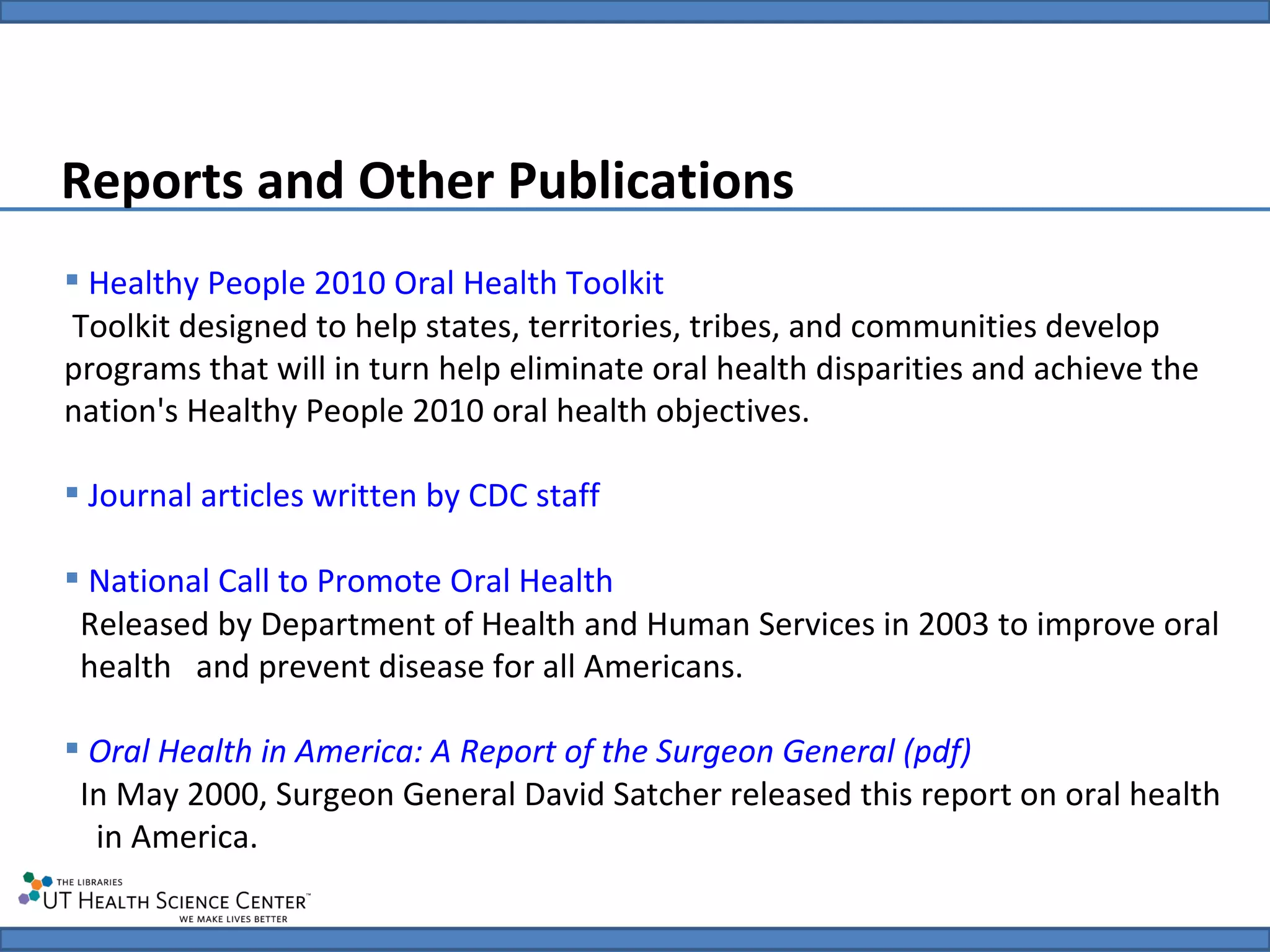 Dboh Guidelines.pdf Module 1: Toolkit for Dental Public Health Professionals | PPT