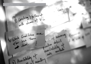 Desenvolvimento, Impacto & VocêMENTAS PRÁTICAS PARA ESTIMULAR & APOIAR INOVAÇÃO SOCIAL
Desenvolvimento, Impacto & Você FERRAMENTAS PRÁTICAS PARA ESTIMULAR & APOIAR INOVAÇÃO SOCIAL
Desenvolvimento, Impacto & VocêMENTAS PRÁTICAS PARA ESTIMULAR & APOIAR INOVAÇÃO SOCIAL
Desenvolvimento, Impacto & Você FERRAMENTAS PRÁTICAS PARA ESTIMULAR & APOIAR INOVAÇÃO SOCIAL
Compreender os aspectos da experiência do usuário de módulos de formação em torno de emprega-
bilidade para juventude fora da escola.
 