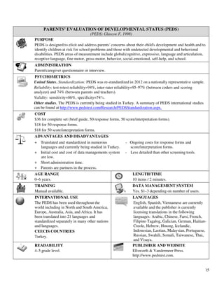 Rep Language Examples Toolkit of recommended curricula and assessments for home visiting | PDF