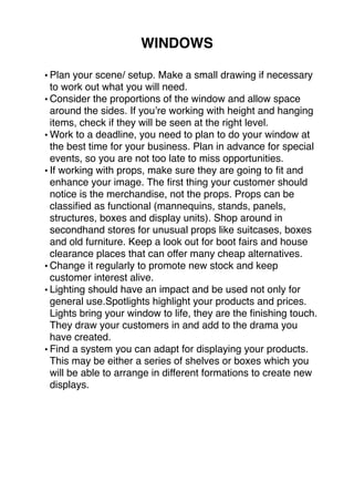 Toolkit visual merchandising | PDF