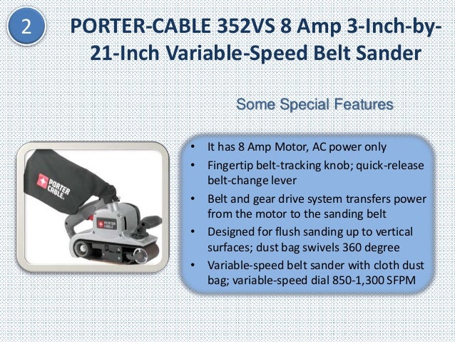 porter cable 3 inch belt sander