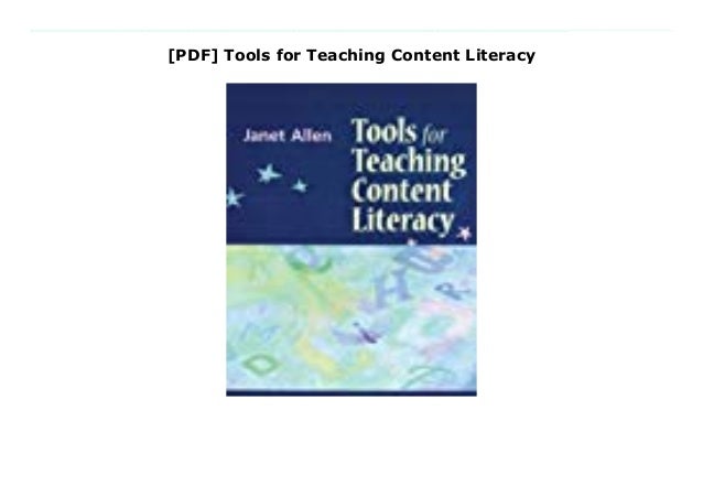 Pdf Tools For Teaching Content Literacy