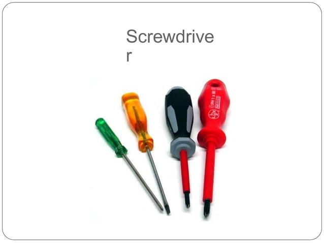 Various Types of Hand Tools used by Engineers | PPTX