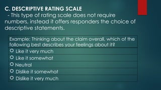 Descriptive Rating Examples Tools-in-evaluating-appropriate-assessment-tools | PPTX