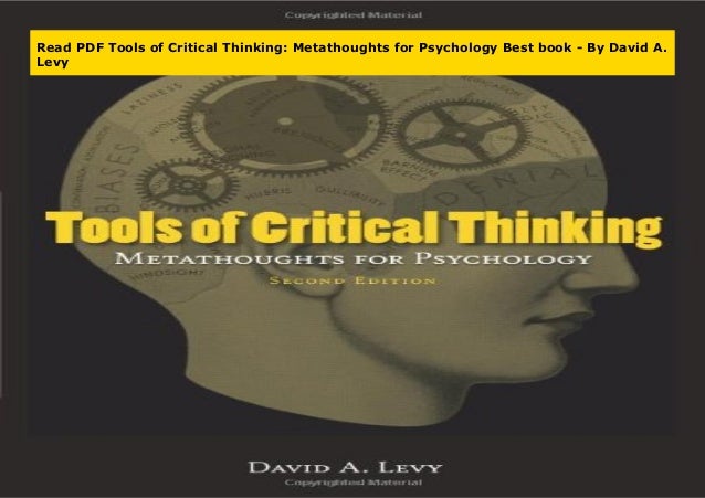 tools for critical thinking metathoughts for psychology