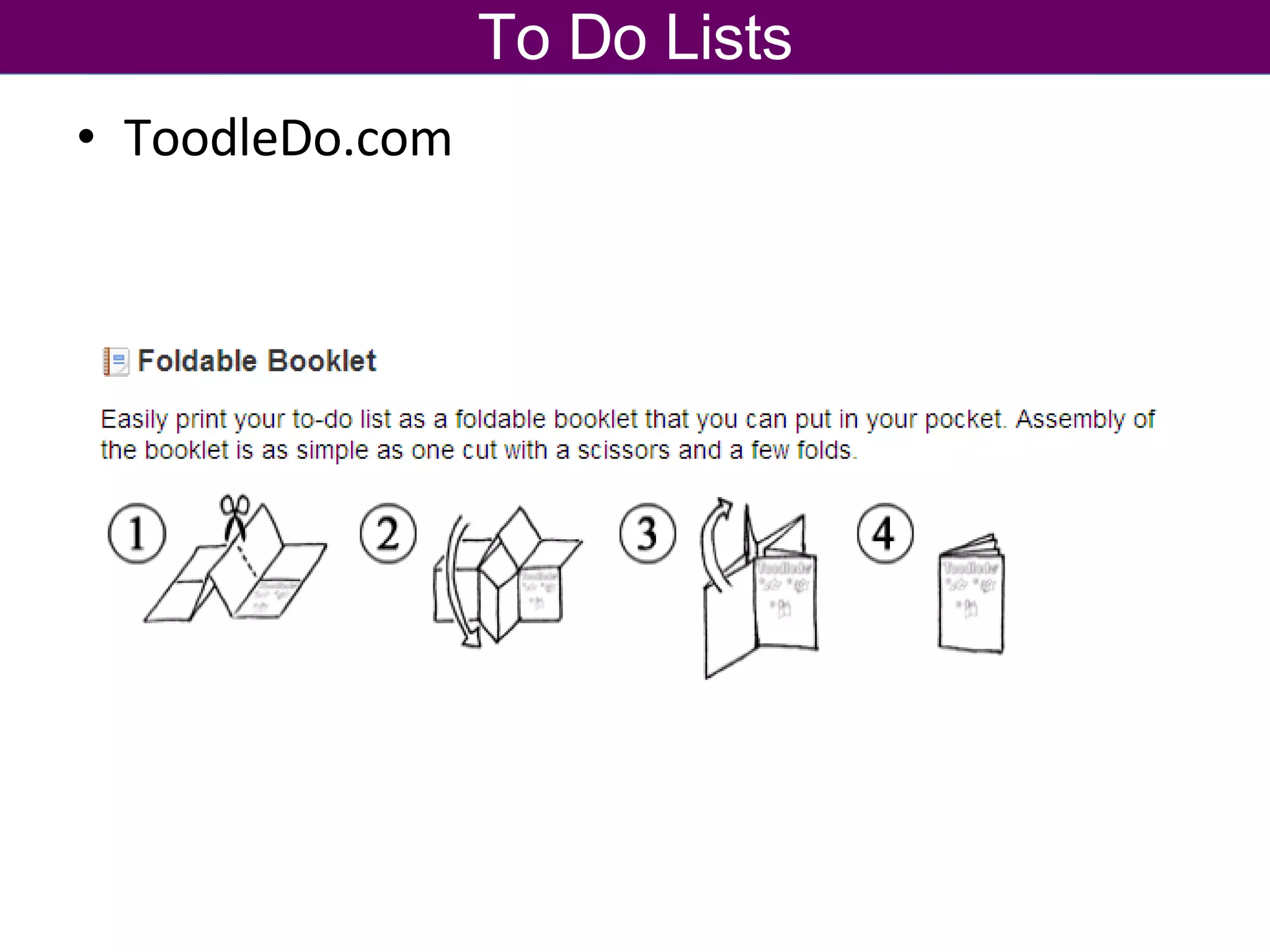 ToodleDo.com To Do Lists 