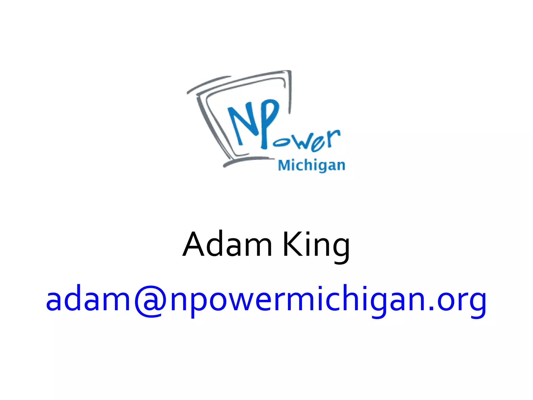 Adam King [email_address] 