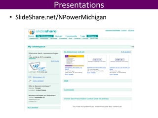 Presentations SlideShare.net/NPowerMichigan 