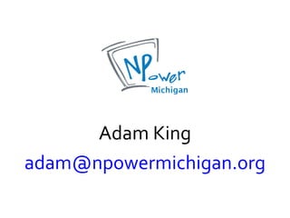 Adam King [email_address] 